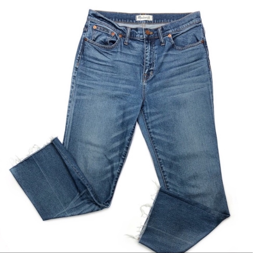 Madewell Market Flare Jeans Maribel Wash Raw Hem